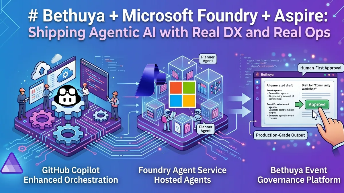 Bethuya + Foundry Hosted Agents + Aspire: Shipping Agentic AI with Real DX and Real Ops